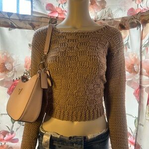 Women's Brown Knit Sweater